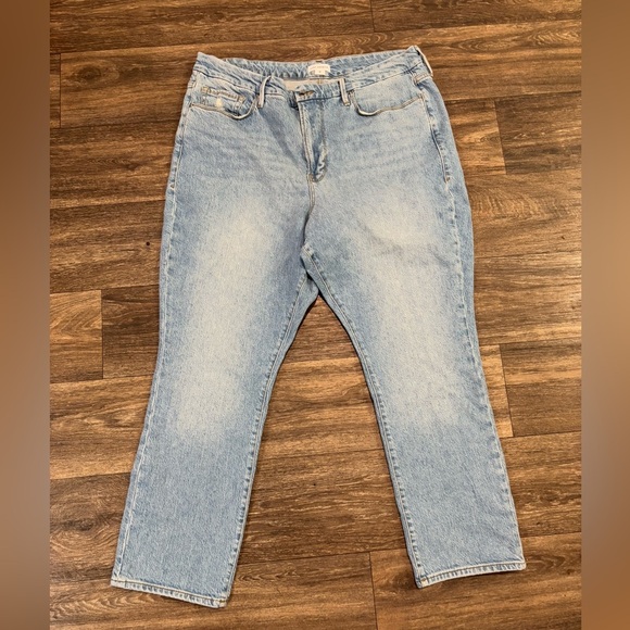 Good American Light Wash Denim Jeans Women’s 18 High Rise - Picture 1 of 5